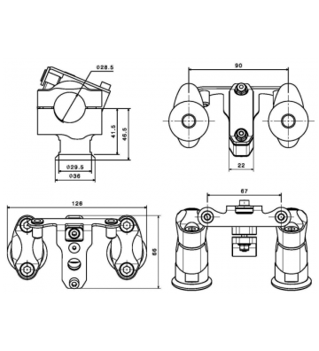 RIZOMA Riser with Speedometer bracket for Z900 / Z650 17-