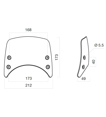 RIZOMA Protecção Frontal para  Ducati Scrambler 15-