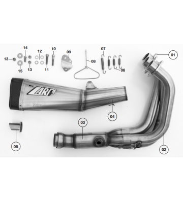 ZARD Full Exhaust System for XSR900 16-