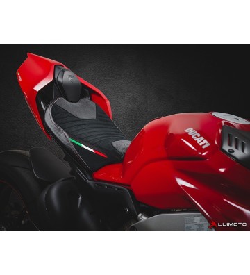 LUIMOTO Corsa Seat Cover (Rider) for PANIGALE V4 18-