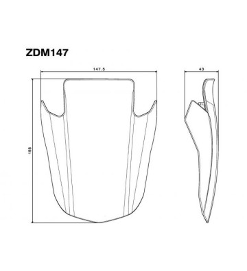 RIZOMA Frontal para DIAVEL 1260 19-