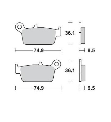 BRAKING Kit Pastilhas (Traseiras)