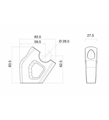 RIZOMA Risers for R NINE T URBAN / SCRAMBLER 16-