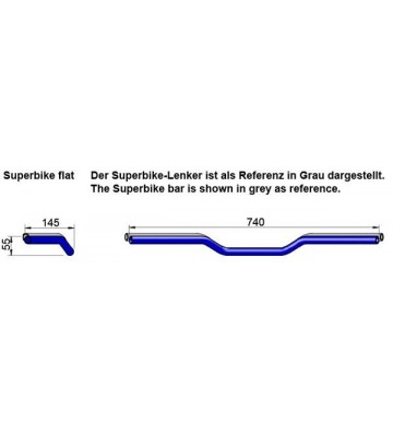 LSL Superbike Flat Handlebar