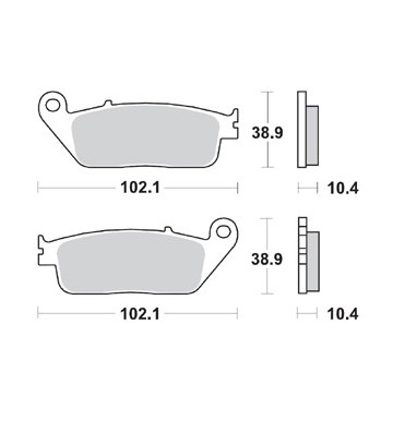 BRAKING Kit Pastilhas para X-MAX 400 13-