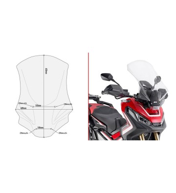 GIVI Windshield for X-ADV 750 17-