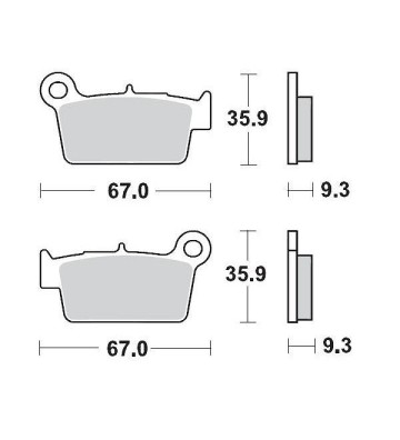 MOTO-MASTER Brake Pad Sinter PRO RACING GP