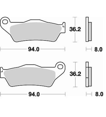 BRAKING Pastilhas de Travão Off Road para KTM / HUSQVARNA / GASGAS