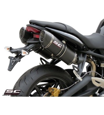 SC PROJECT OVAL Ponteiras de Escape para STREET TRIPLE 675 07-12