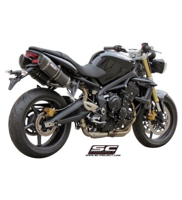 SC PROJECT OVAL Ponteiras de Escape para STREET TRIPLE 675 07-12