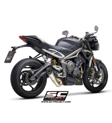 SC PROJECT S1 Ponteira de Escape para STREET TRIPLE 765 S - R - RS 20-