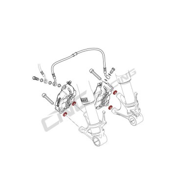 CNC RACING Front Calipers Spacers