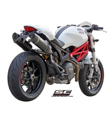 SC PROJECT OVAL Silencers for MONSTER 696 09-14