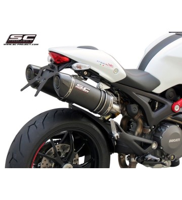 SC PROJECT OVAL Silencers for MONSTER 696 09-14