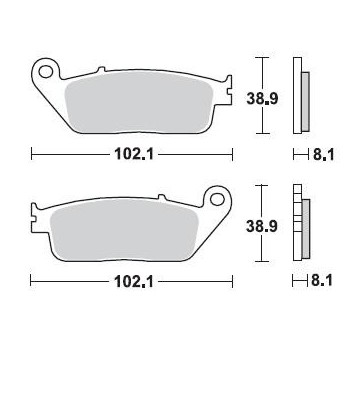 BRAKING Pads Rear Kit