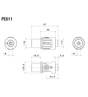 RIZOMA Jointed self-locking Mounting kit for Rizoma pegs