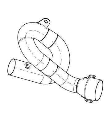 AKRAPOVIC Tubo de ligação para escape S-Y7R2-AFC