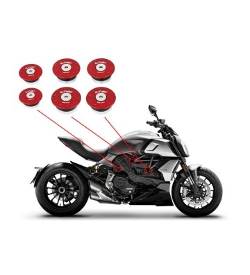 CNC Racing Frame caps kit for DIAVEL 1260 19-