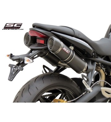 SC PROJECT GP-TECH Silencers for STREET TRIPLE 675 07-12