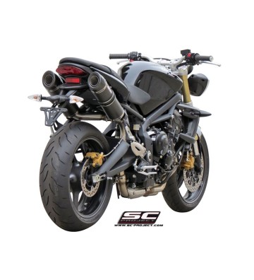 SC PROJECT GP-TECH Silencers for STREET TRIPLE 675 07-12