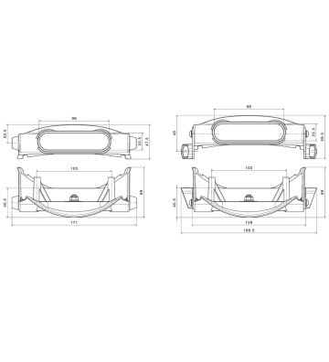 RIZOMA Rear turn signal bracket and reflector for rider-only seat XDIAVEL S 16-