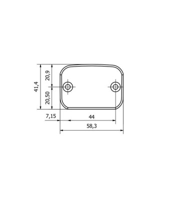 CNC Racing Streaks Front brake fluid reservoir