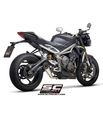 SC PROJECT S1 Ponteira de escape para STREET TRIPLE 765 S - R - RS 20-22