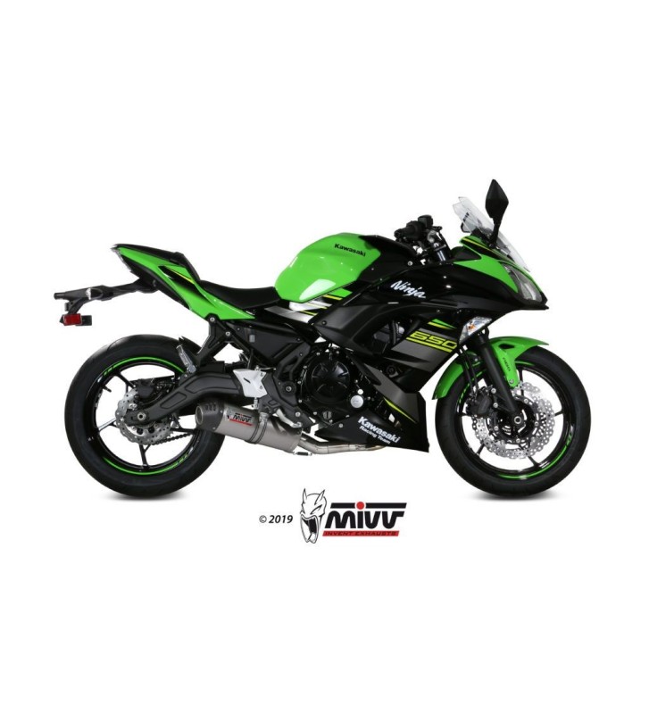 MIVV OVAL Full exhaust system for NINJA 650 17- / Z650 17-