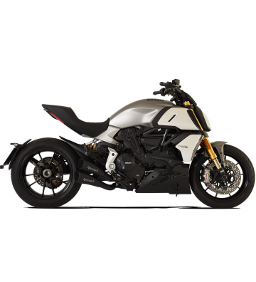 HP CORSE HYDROFORM SHORT R BLACK Ponteiras de Escape para Ducati Diavel 1260