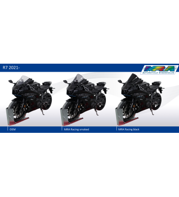 MRA Vidro de carenagem Racing para YAMAHA YZF R7 2021-