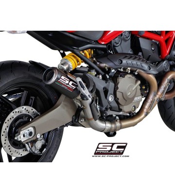 SC PROJECT CR-T Ponteira de escape para MONSTER 821 14-17