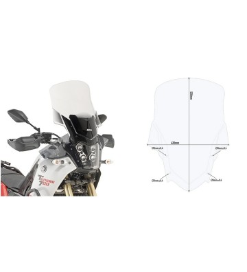 GIVI CLEAR SCREEN FOR TENERE 700 2021-2023