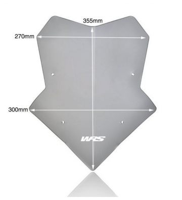 WRS "Sport" Windscreen for para Yamaha MT-09/ Tracer 9/ GT 21-23