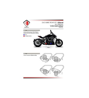 DUCABIKE Kit de peseiras para XDIAVEL