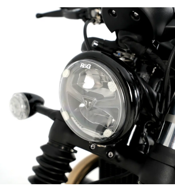 R&G Proteção de vidro de farol para FTR1200 (S) 19- /Scout Bobber 20- /Triumph Scrambler 1200 XC/XE 19-/Bonneville bobber 21-