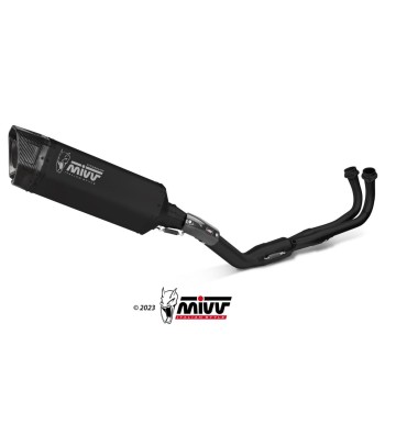 MIVV SR-1 FULL BLACK Full Exhaust system for Yamaha T-MAX 560 22-