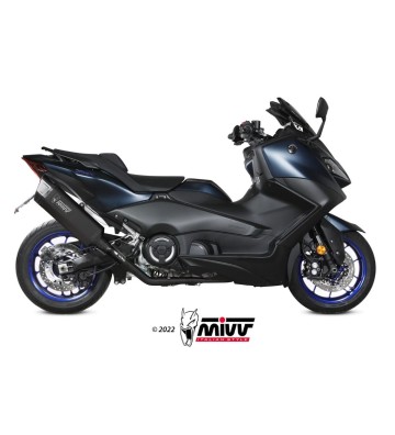 MIVV SR-1 FULL BLACK Full Exhaust system for Yamaha T-MAX 560 22-