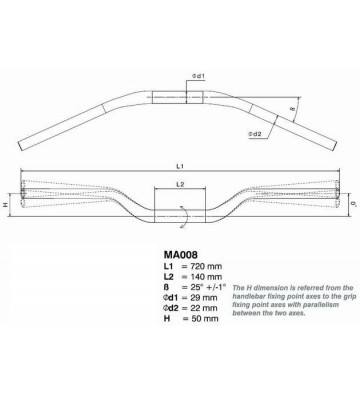 RIZOMA 1-1/8'' Handlebar