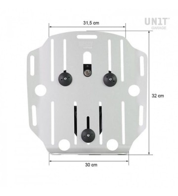 UNIT GARAGE Suporte de mala lateral lado esquerdo para Moto Guzzi V7