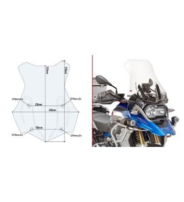 GIVI Vidro de Carenagem para BMW R 1250 GS ADVENTURE 19-23