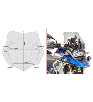 GIVI Windscreen for BMW R 1250 GS / ADVENTURE 19-23