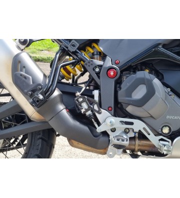 CNC RACING Exhaust Silencer Carbon Full Guard for DUCATI DesertX 22-24