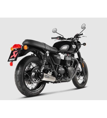 AKRAPOVIC Ponteiras de Escape para Triumph Bonneville T100 16-20 / Bonneville T120 16-20