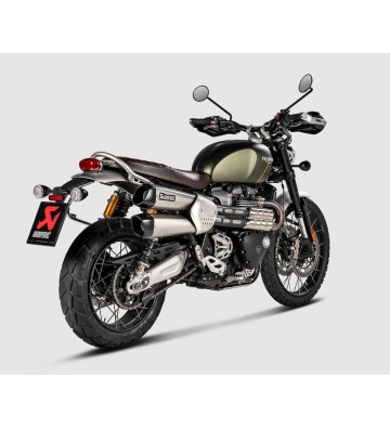 AKRAPOVIC Ponteiras de escape para Triumph Scrambler 1200 19-20