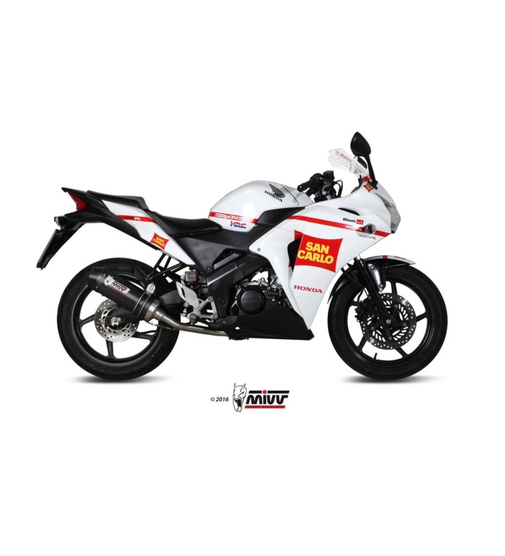 MIVV OVAL Full Exhaust System for CBR 125 R 11-16