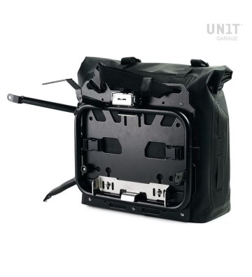 UNIT GARAGE Pair of Khali Waterproof Panniers 35L-45L with Pair of Aluminium Plates and Subframes for BMW R1300GS 23-