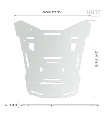 UNIT GARAGE Atlas Top Case Luggage Rack Plate for BMW R1300 GS 23-