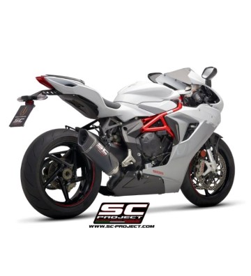 SC PROJECT Ponteira de Escape SC1-R em Carbono para MV Agusta F3 800 17-24