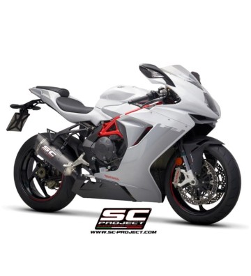 SC PROJECT Ponteira de Escape SC1-R em Carbono para MV Agusta F3 800 17-24