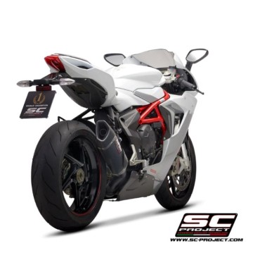 SC PROJECT Ponteira de Escape SC1-R em Carbono para MV Agusta F3 800 17-24